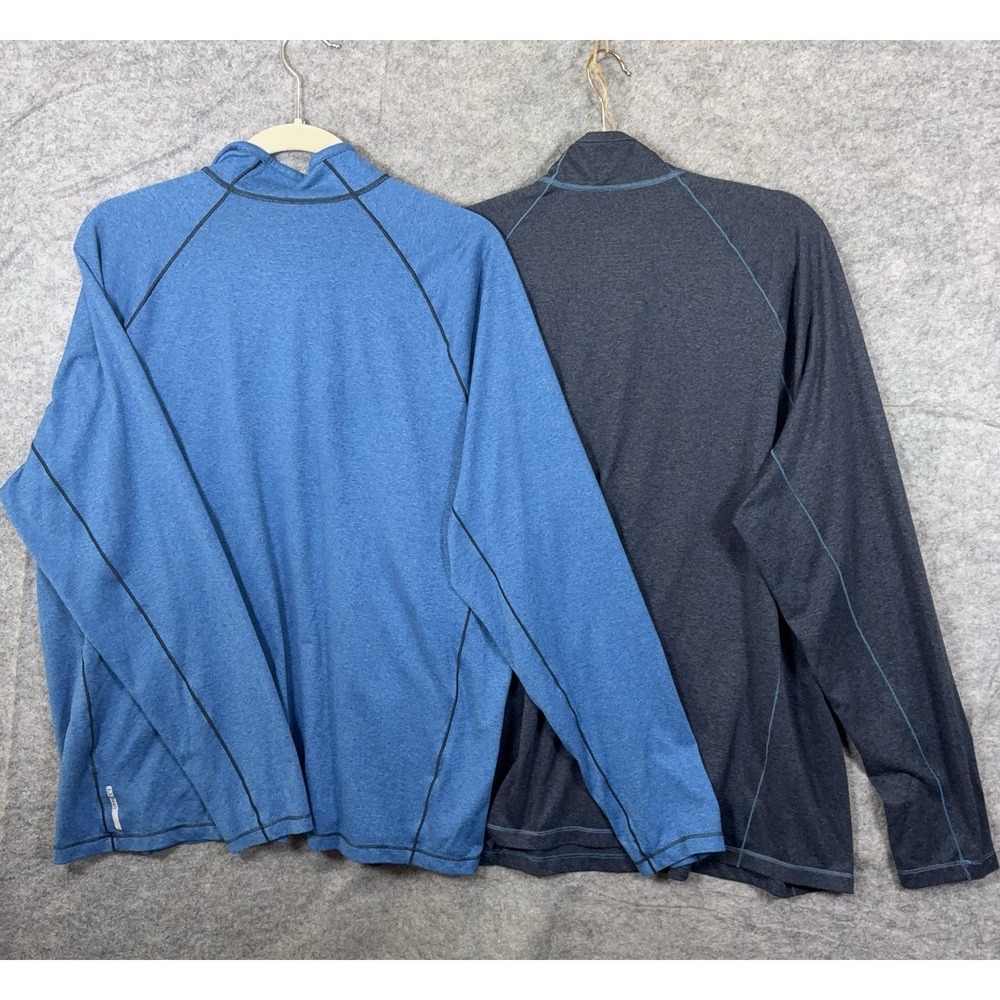 LL Bean Pullover Jacket Mens XL Blue Lightweight Slightly Fitted - BUNDLE OF 2 - Picture 3 of 10
